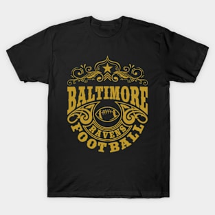 Vintage Retro Baltimore Ravens Football T-Shirt